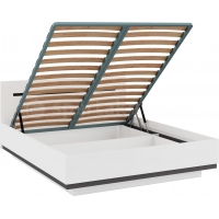 Кровать Римини (МебельМаркет) с подъёмным механизмом Белый/Софт Милк